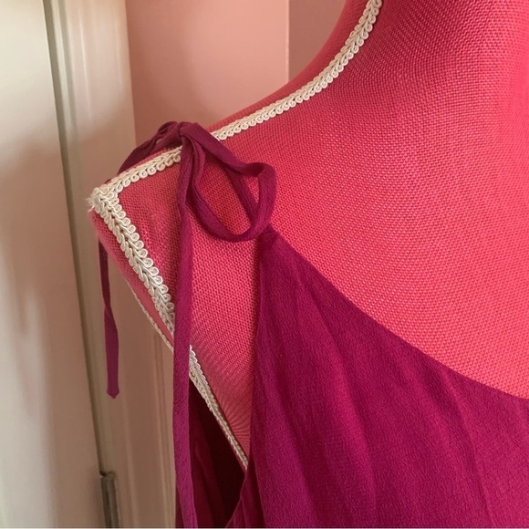 👗XXL June & Hudson Magenta Tank with Tie Spaghetti Straps - Picture 3 of 6